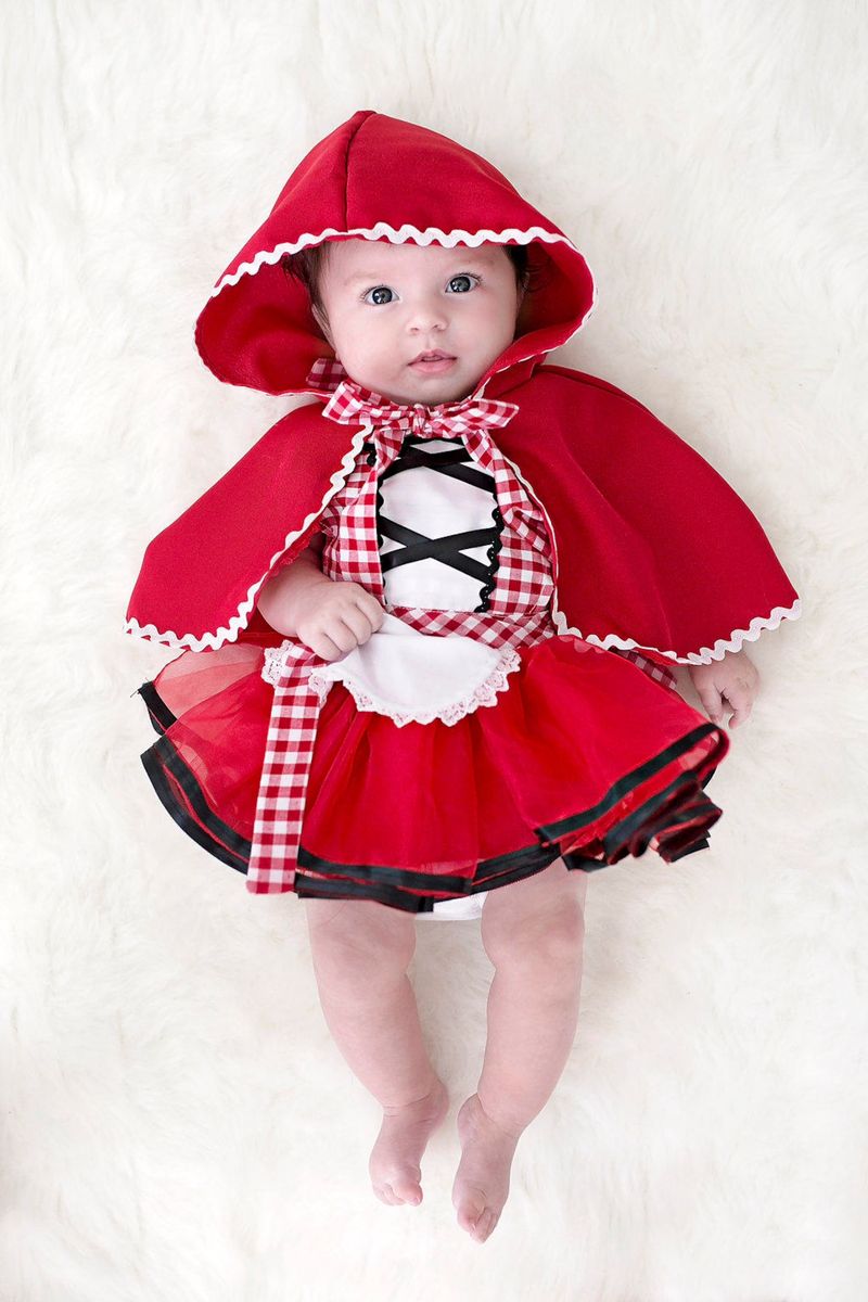Najbolji kostimi za Noć vještica novorođenčeta: Crvenkapica kostim