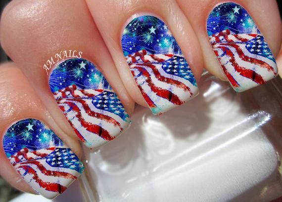Naljepnice za nokte američke zastave