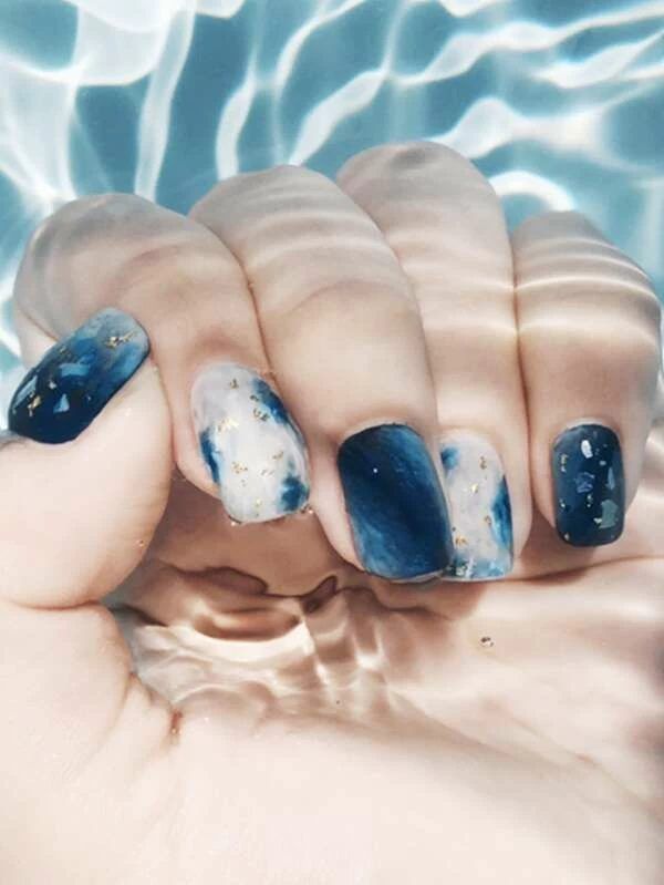 Фарба для нігтів Ombre Tie dye Blue