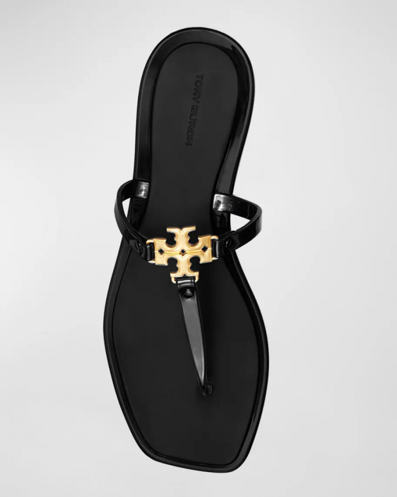   Sandales Tory Burch noires Roxanne Jelly