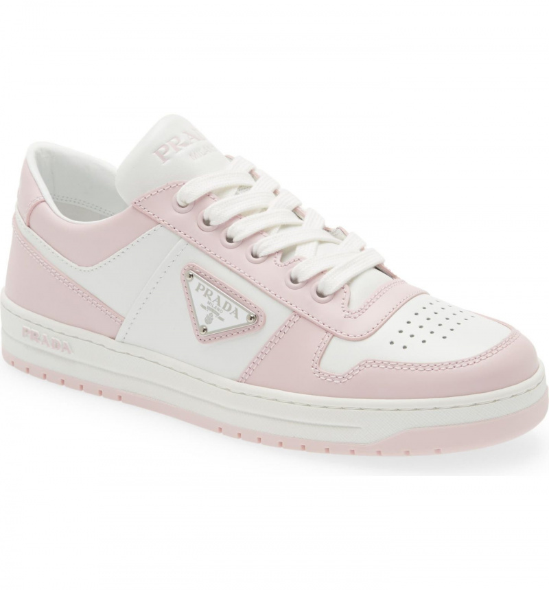  Sneaker Prada Logo Sport rose et blanc
