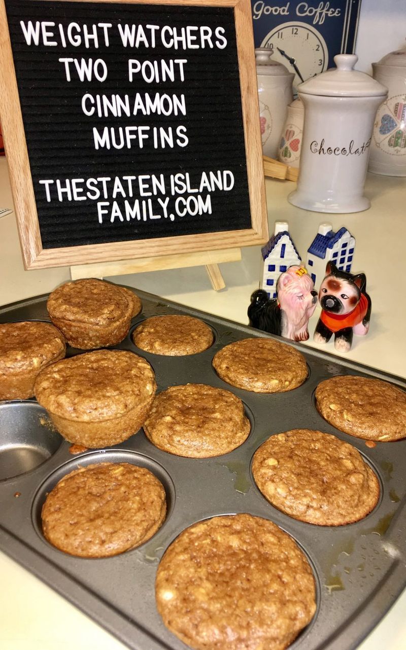 Deserti za promatrače težine: muffini s cimetom s 2 boda