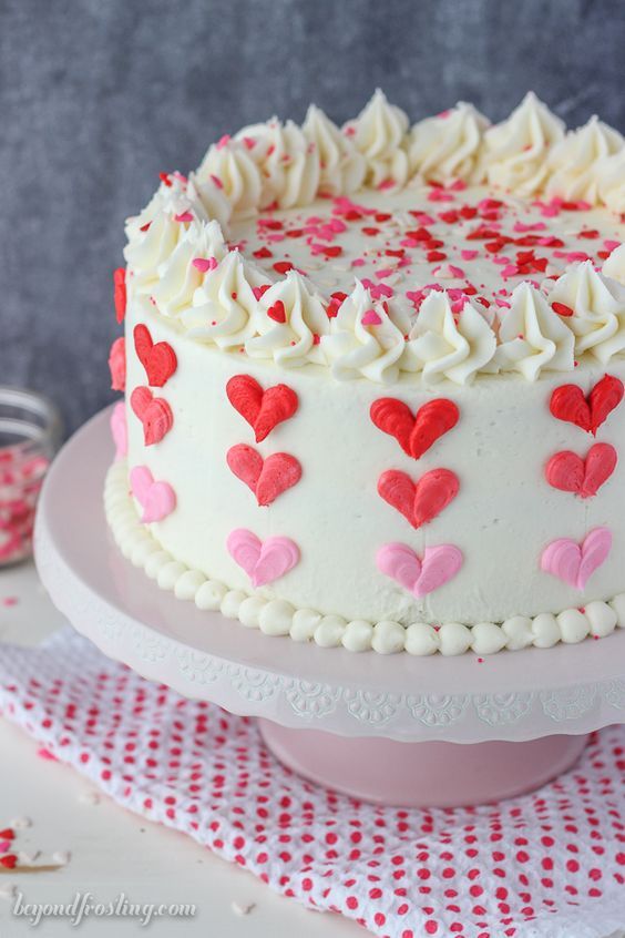 Ombre torta za Valentinovo