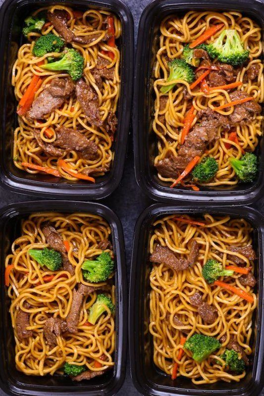 Beef Lo Mein Meal Prep