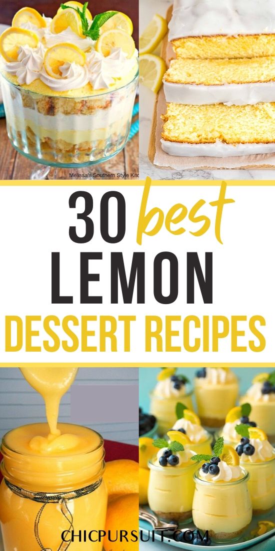 30 أفضل الحلويات سهلة الليمون ، وصفات وأفكار حلوى الليمون