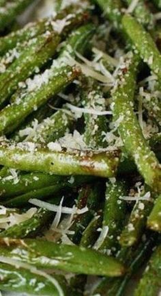 Enkle julesider: Stekt parmesan grønne bønner