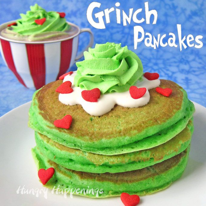 تقليد IHOP Grinch Pancakes