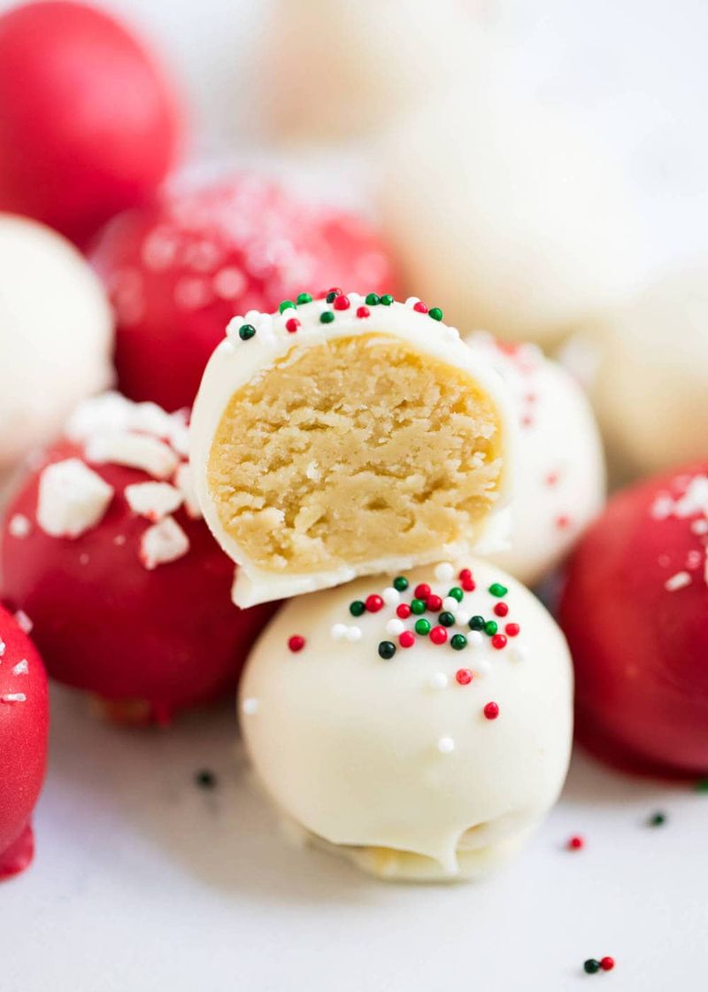 Meilleurs desserts de Noël : truffes aux biscuits au sucre