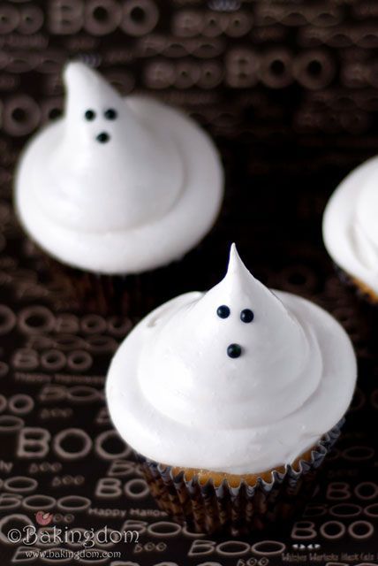 Ghost cupcake ideoita