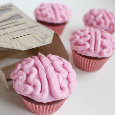 Zombie Brain Halloween Cupcake -ideoita