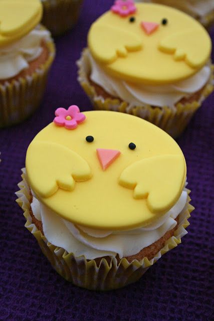 Chirpy Chick húsvéti cupcakes