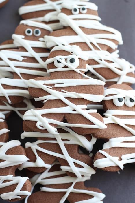 Suklaa kurpitsa Mummy Cut Out Cookies