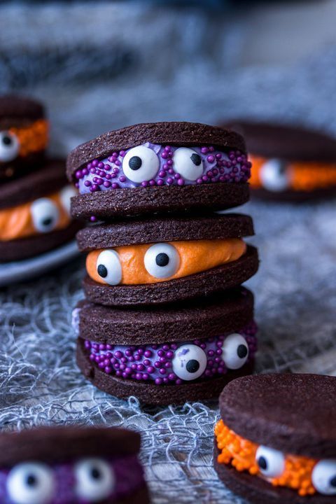 Helppoja Chocolate Monster Halloween -keksejä