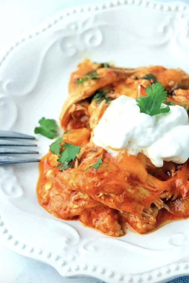 Keto meksički recepti za hranu: Enchilada tepsija s piletinom
