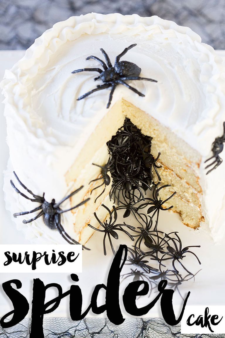 Cadılar Bayramı Örümcek Sürpriz Pastası