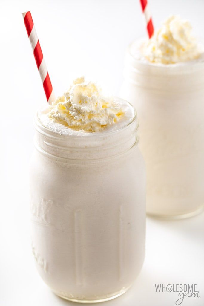 Milkshake à la vanille à faible teneur en glucides