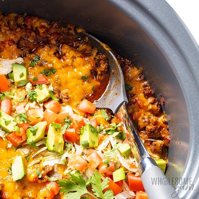 Najbolji jednostavni recepti za keto crockpot: Taco casserole