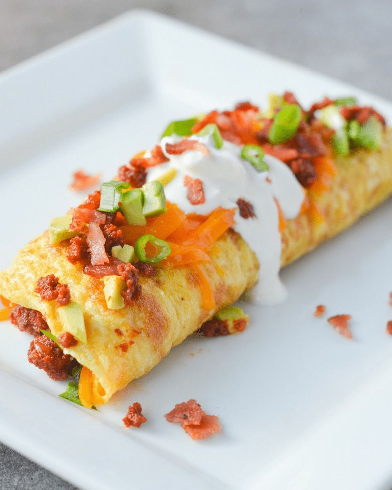 Meilleures idées de petit-déjeuner céto: Omelette au chorizo ​​​​céto