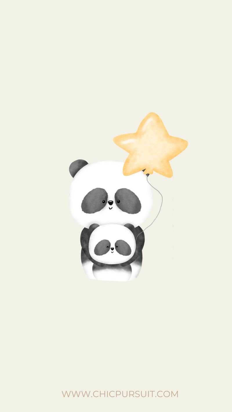 Мила панда шпалери для iPhone
